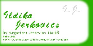 ildiko jerkovics business card