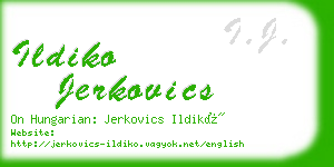 ildiko jerkovics business card